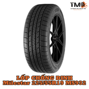 Lốp chống đinh tự vá Milestar 225/55R19 dành cho Mazda CX5 chịu đinh dưới 6 ly, không cần vá, hạn chế nổ lốp đột ngột, an tâm, an toàn cho cả gia đình