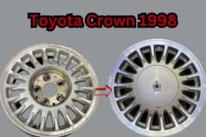 Phục Hồi Mâm Toyota Crown: Sơn Bạc Toàn Bộ Mâm, Phay Bề Mặt, Cuối Cùng Phủ Bóng Toàn Bộ. Thời Gian: 18 tiếng. Giá Phay Mâm Ưu Đãi TPHCM