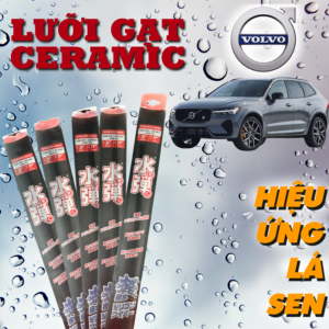 Gạt mưa ceramic - lựa chọn tối ưu dành cho mọi loại xe Volvo XC60, XC90,... Lưỡi gạt có phủ sẵn ceramic chống mài mòn kính, hạn chế nhảy gạt, bảo hành 2 năm
