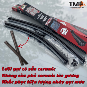 Gạt mưa ceramic - lựa chọn tối ưu dành cho mọi loại xe Volvo XC60, XC90,... Lưỡi gạt có phủ sẵn ceramic chống mài mòn kính, hạn chế nhảy gạt, bảo hành 2 năm