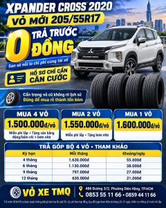 Banner Xpander Cross 2020 màu trắng cùng bộ vỏ mới, bảng giá và phương án trả góp tại TMQ